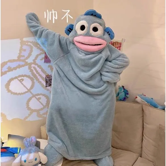 INSTOCK-Cute cartoon coral fleece one-piece pajamas for women