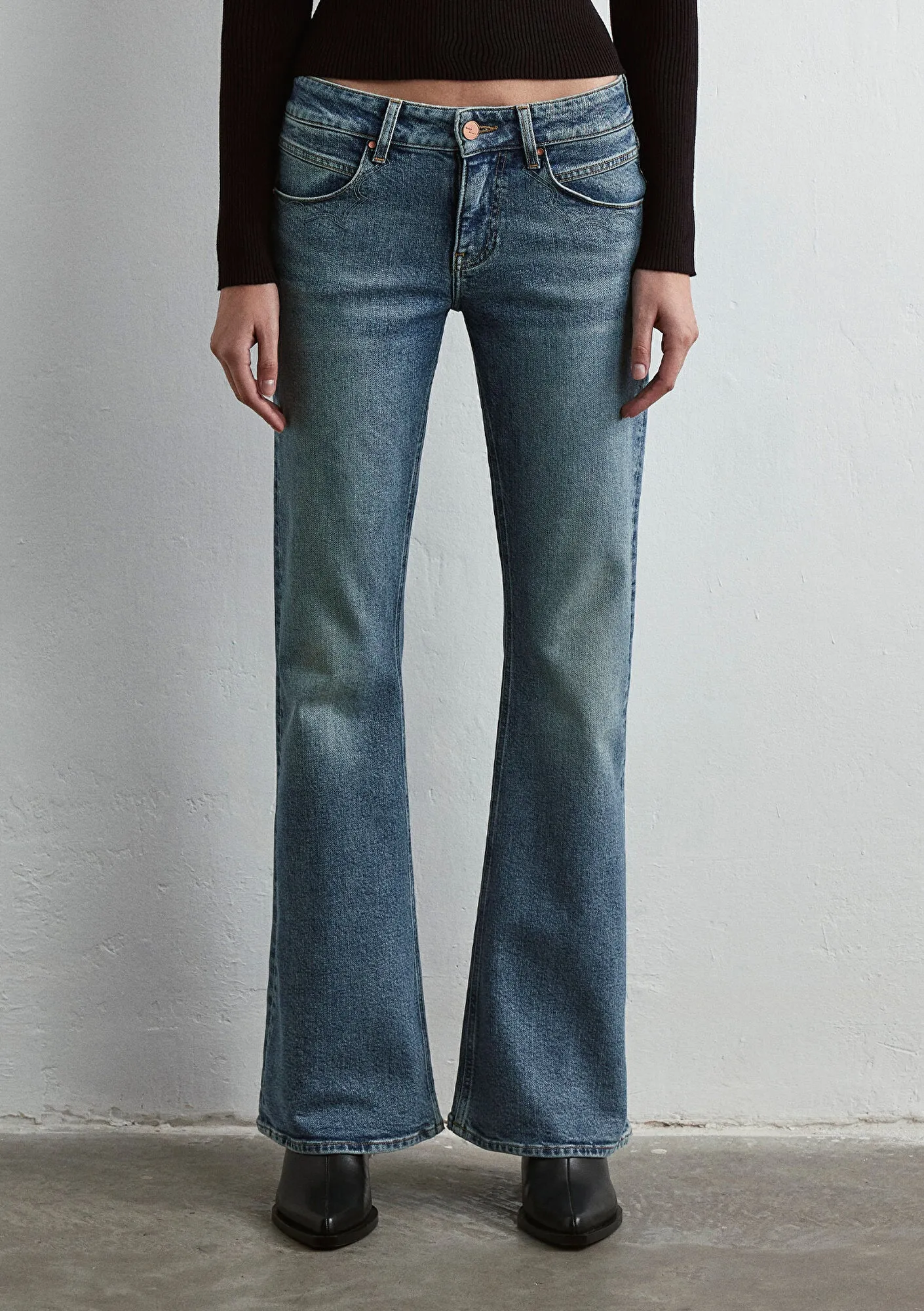 Isabella Mid Vintage Denim Jean Pants