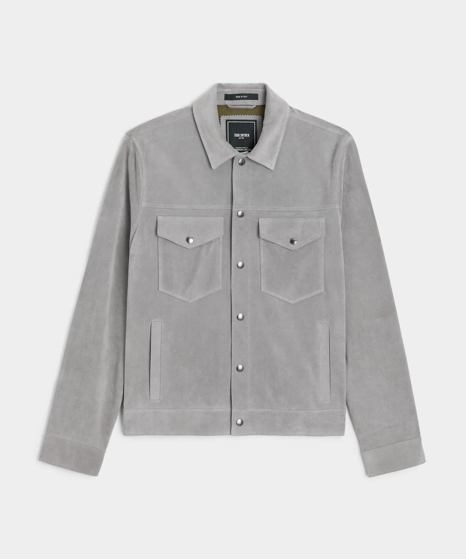 Italian Suede Snap Dylan Jacket
