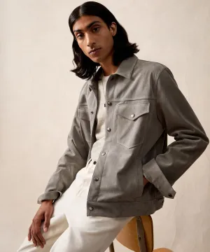 Italian Suede Snap Dylan Jacket