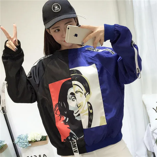 Jackets Women 2018 New Fashion Bomber Jacket Women's Hooded Basic Jacket Casual Thin Windbreaker Female Outwear Women Coat
