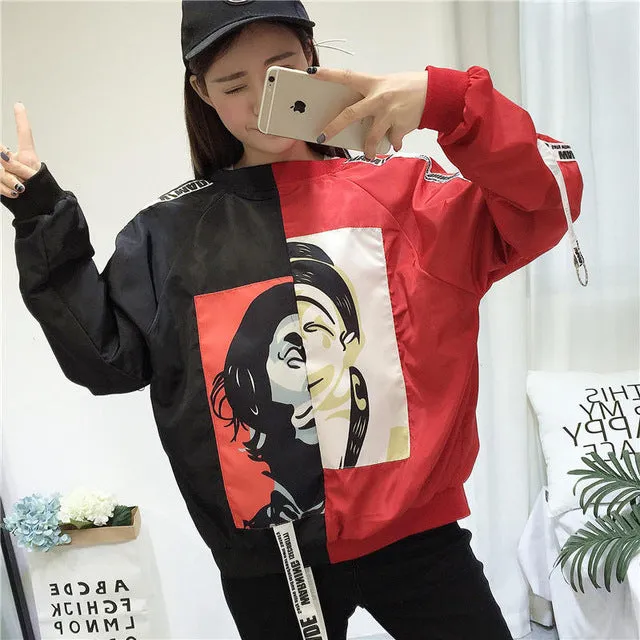 Jackets Women 2018 New Fashion Bomber Jacket Women's Hooded Basic Jacket Casual Thin Windbreaker Female Outwear Women Coat