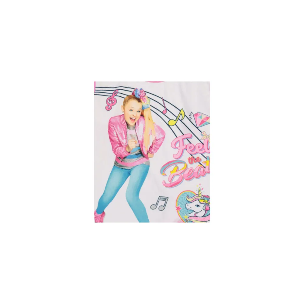 Jojo Siwa Girls Pajama Set with Socks, Long Sleeve Top and Pants 3pc PJ Outfit, 4-10, Pink