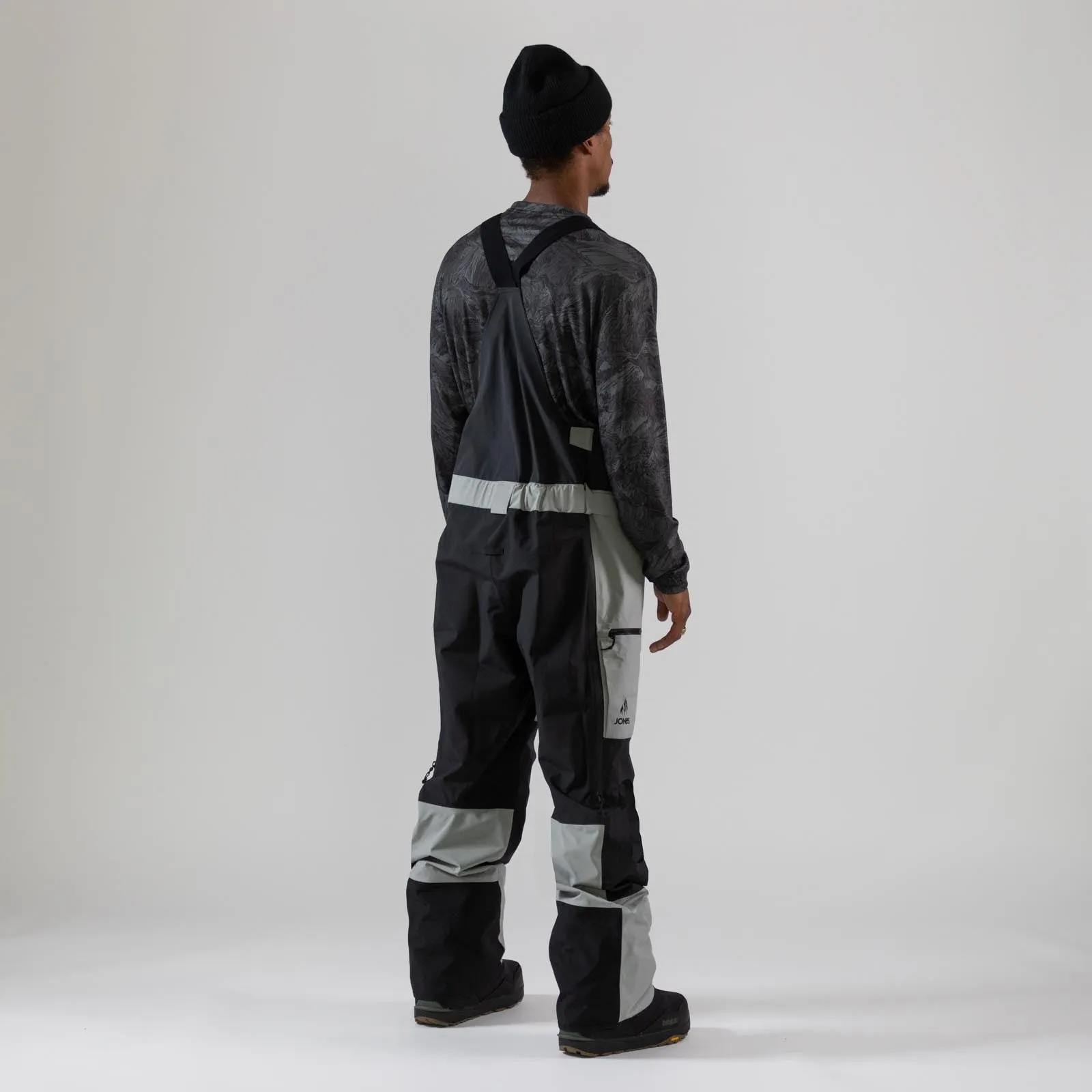 Jones Mountain Surf Bib Pants Mens Frosty Blue