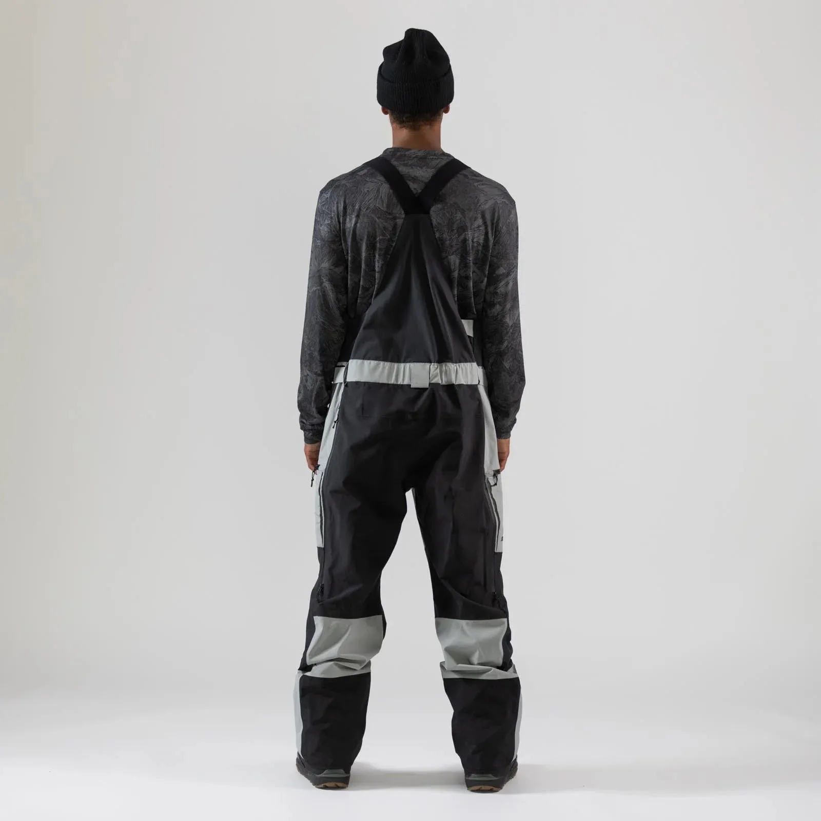 Jones Mountain Surf Bib Pants Mens Frosty Blue