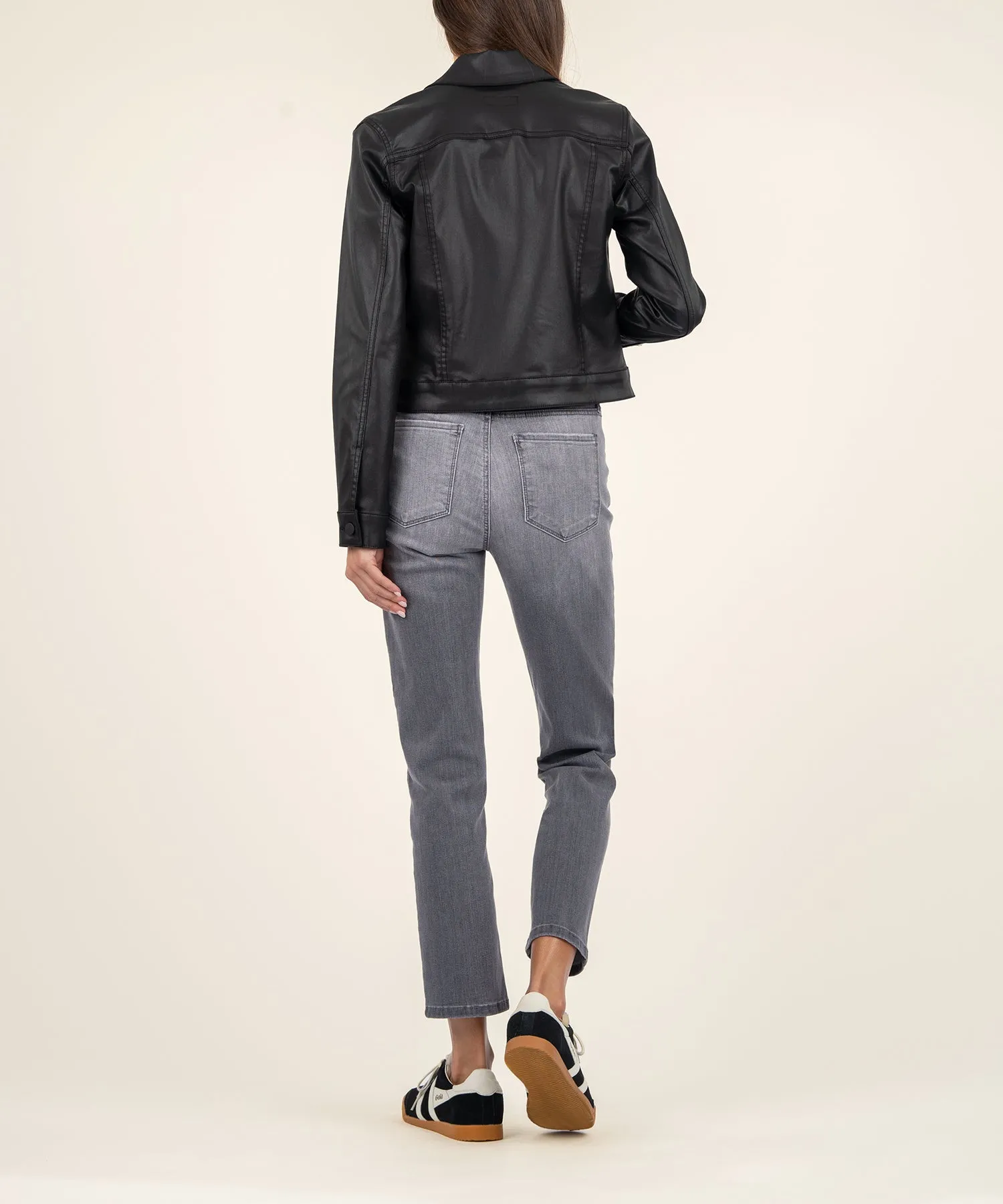 Julia Coated Crop Jacket - FINAL SALE