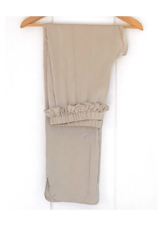 June Pant in Grey Silk