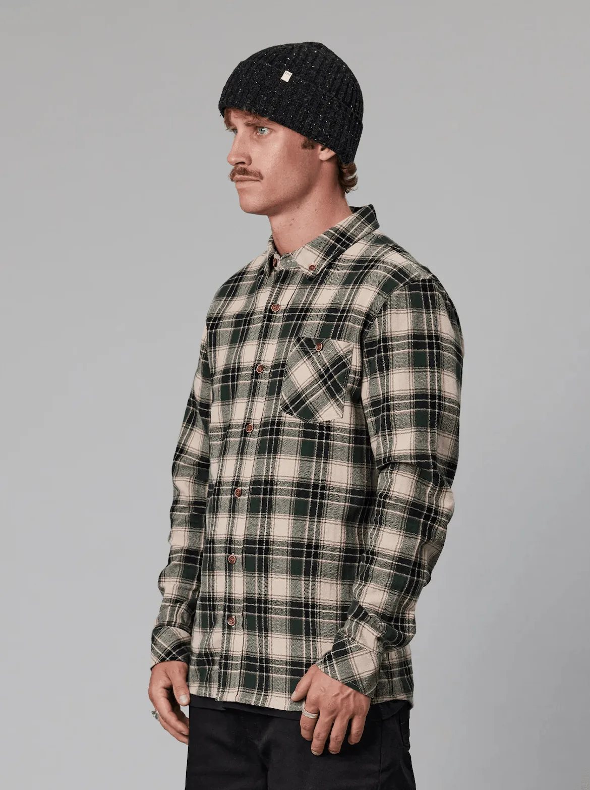 JUST ANOTHER FISHERMAN Boatyard Shirt - Pine Check