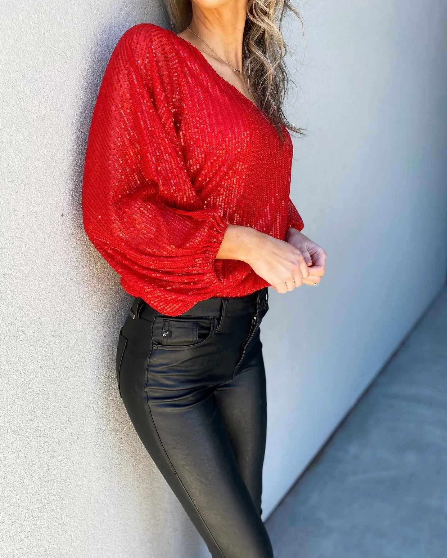 KANCAN Gemma High Rise Super Skinny Faux Leather Pants