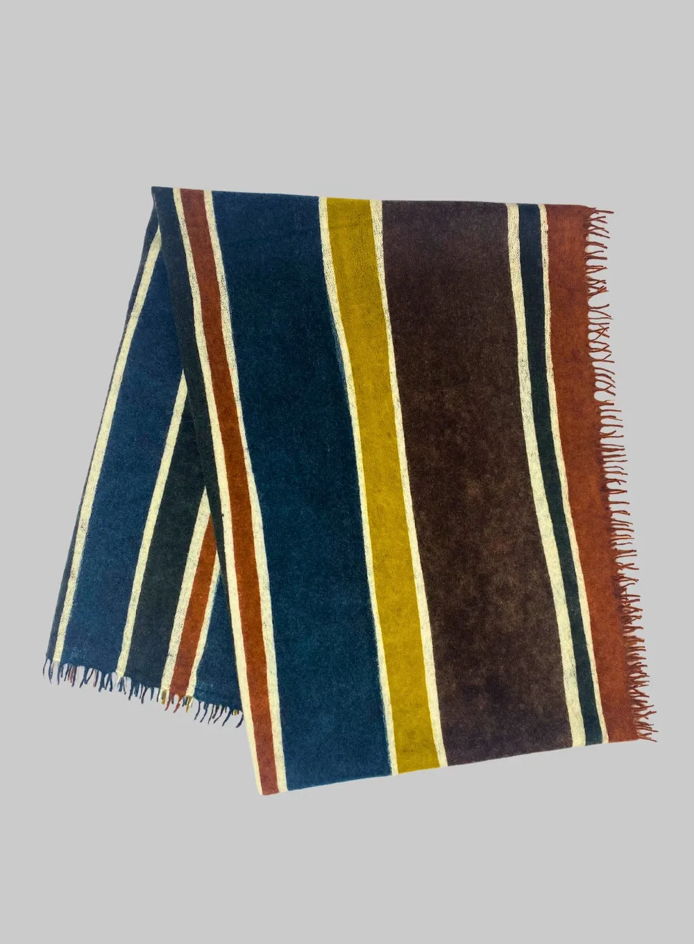 KAS | Stripe Combo Felted Scarf
