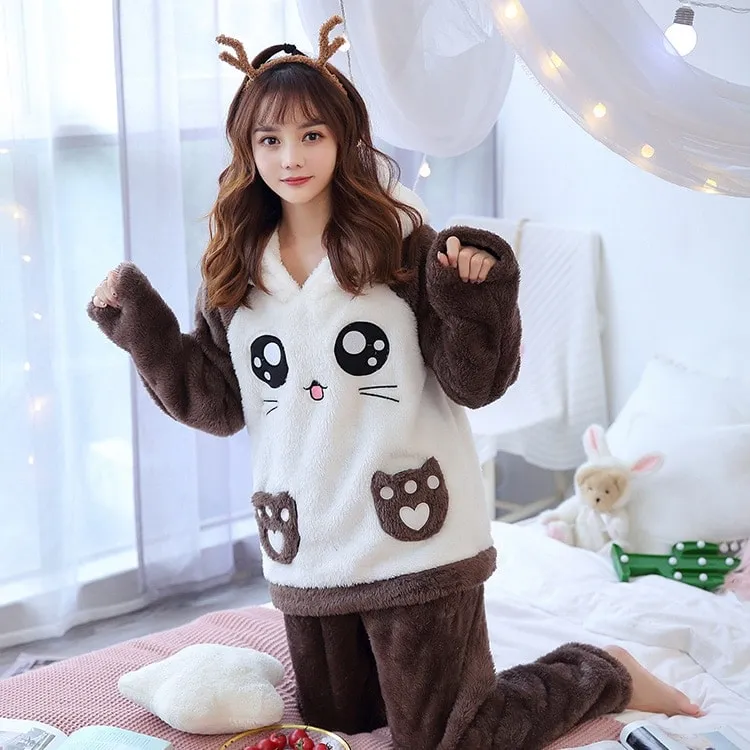 Kawaii Cosy Flannel Pyjamas