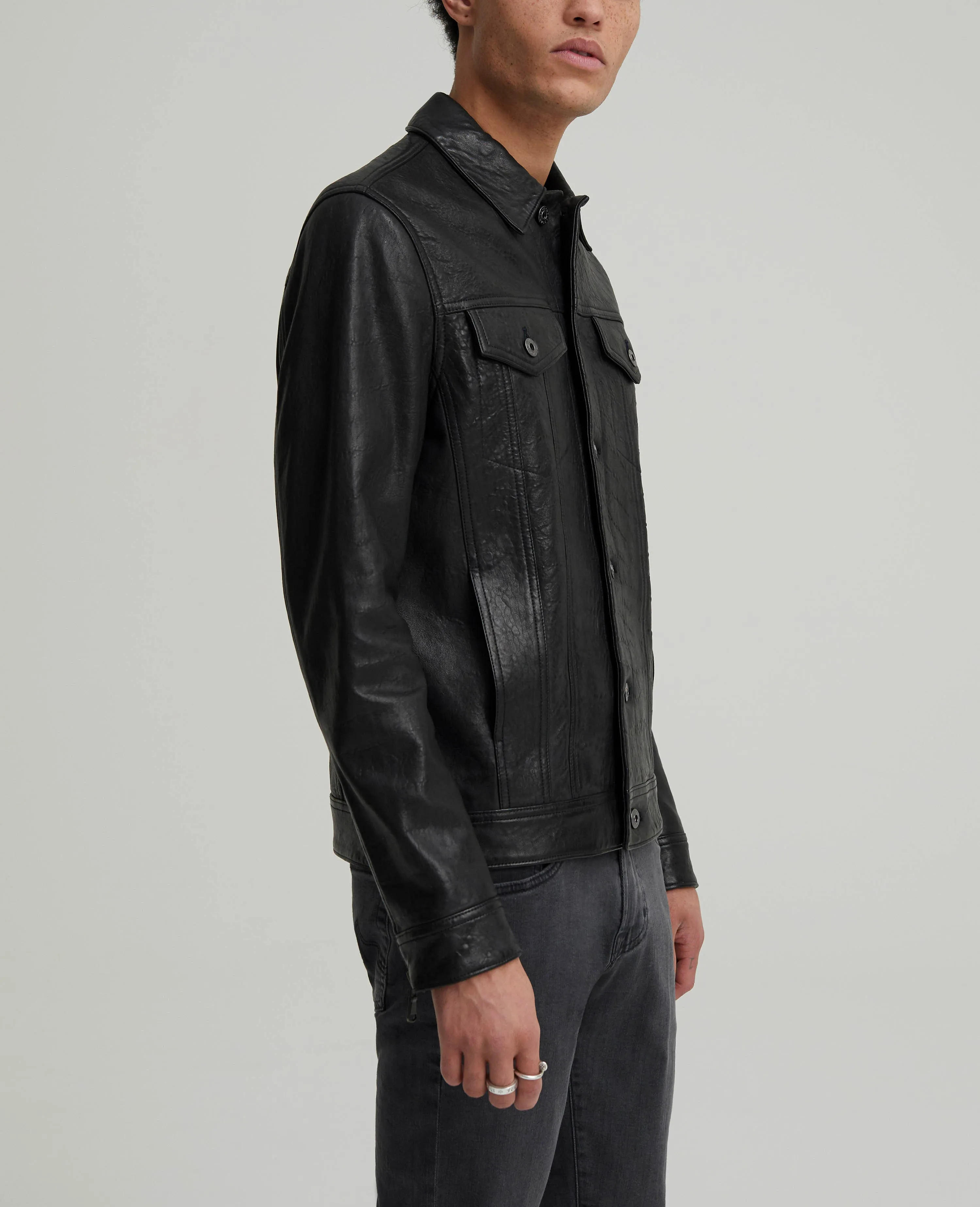 Kent Leather Trucker