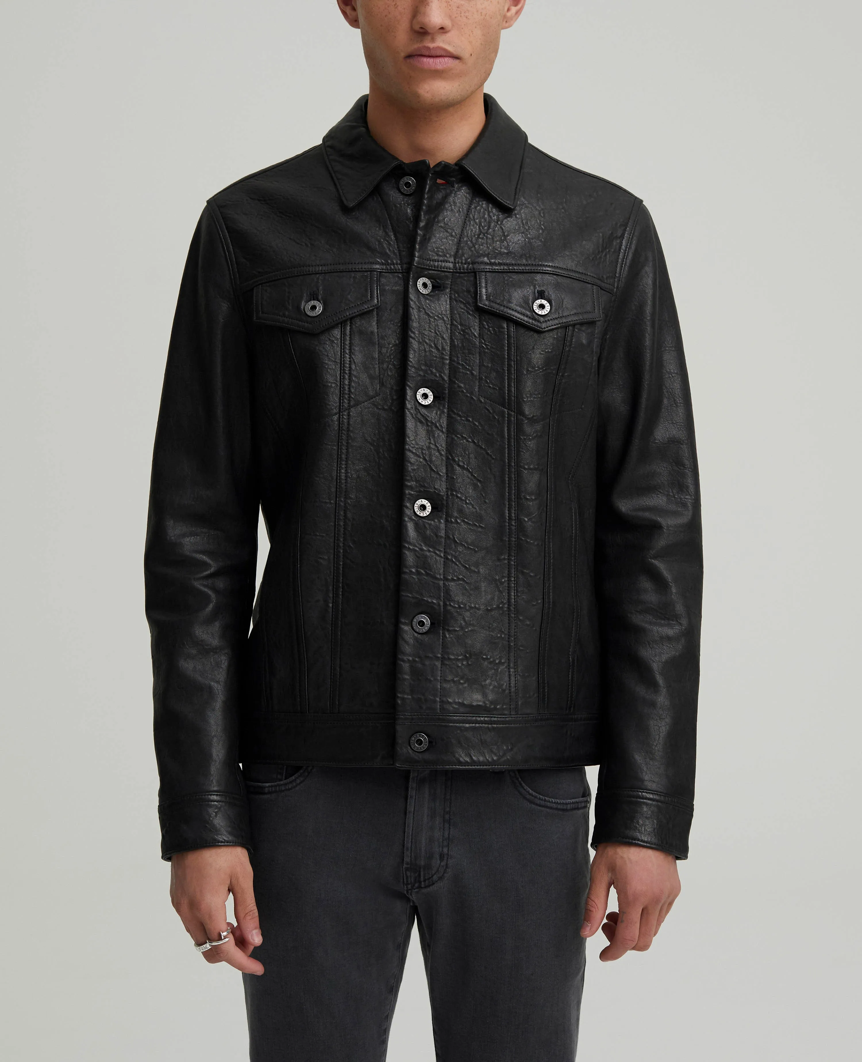 Kent Leather Trucker