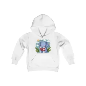 Kids Elephant Book Hooded Sweatshirt Cozy Stylish