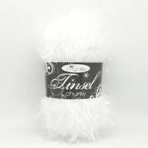 King Cole Tinsel Chunky - White