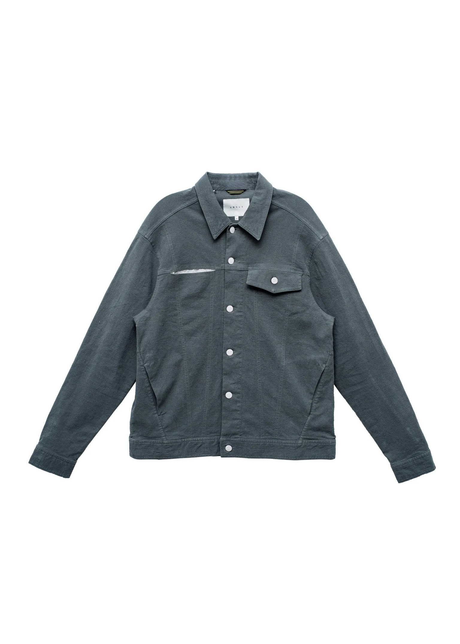 Konus Men's Trucker Jacket In Green