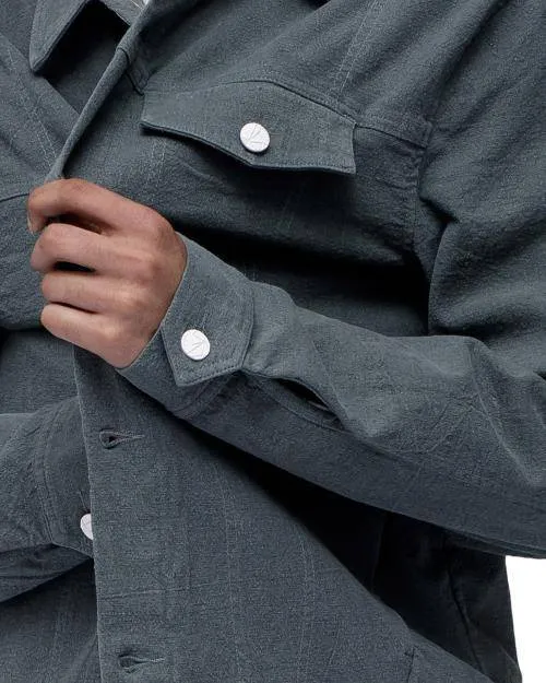 Konus Men's Trucker Jacket In Green