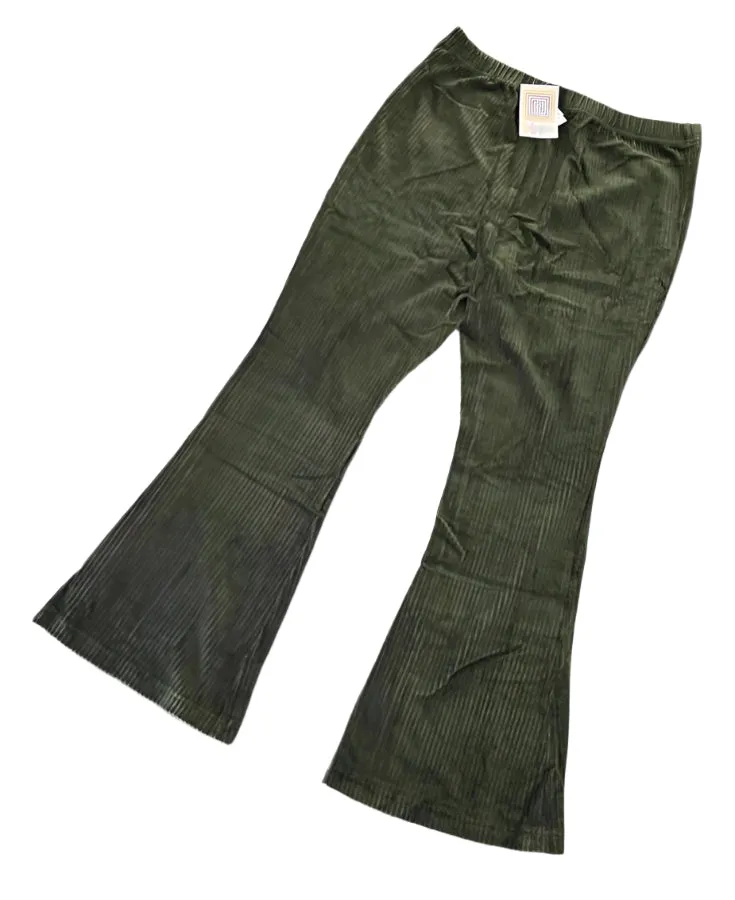Kylie - Solid Kombu Green Stretch Cord