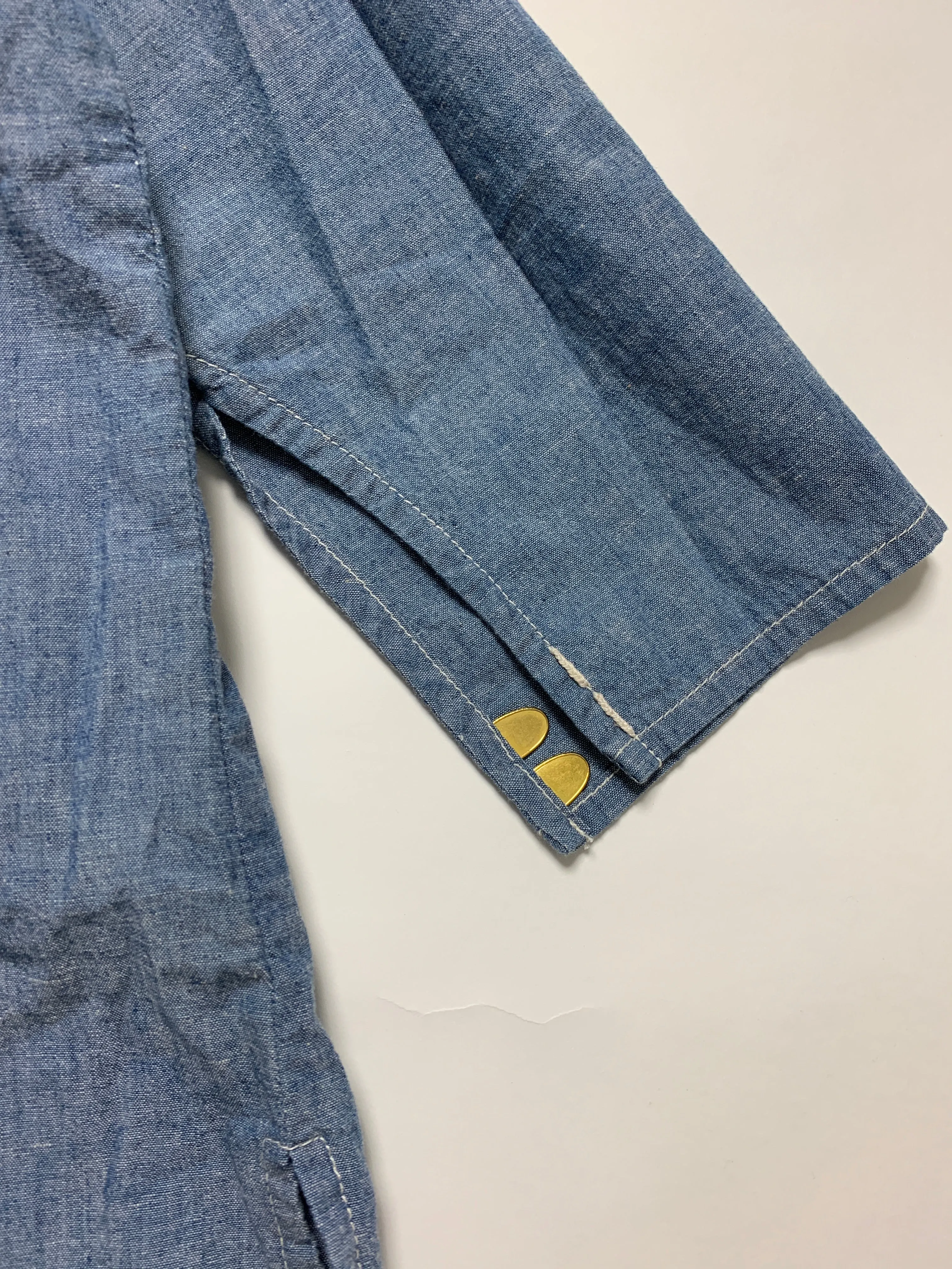 [L] VISVIM 17AW Noragi Chambray Shirt Blue