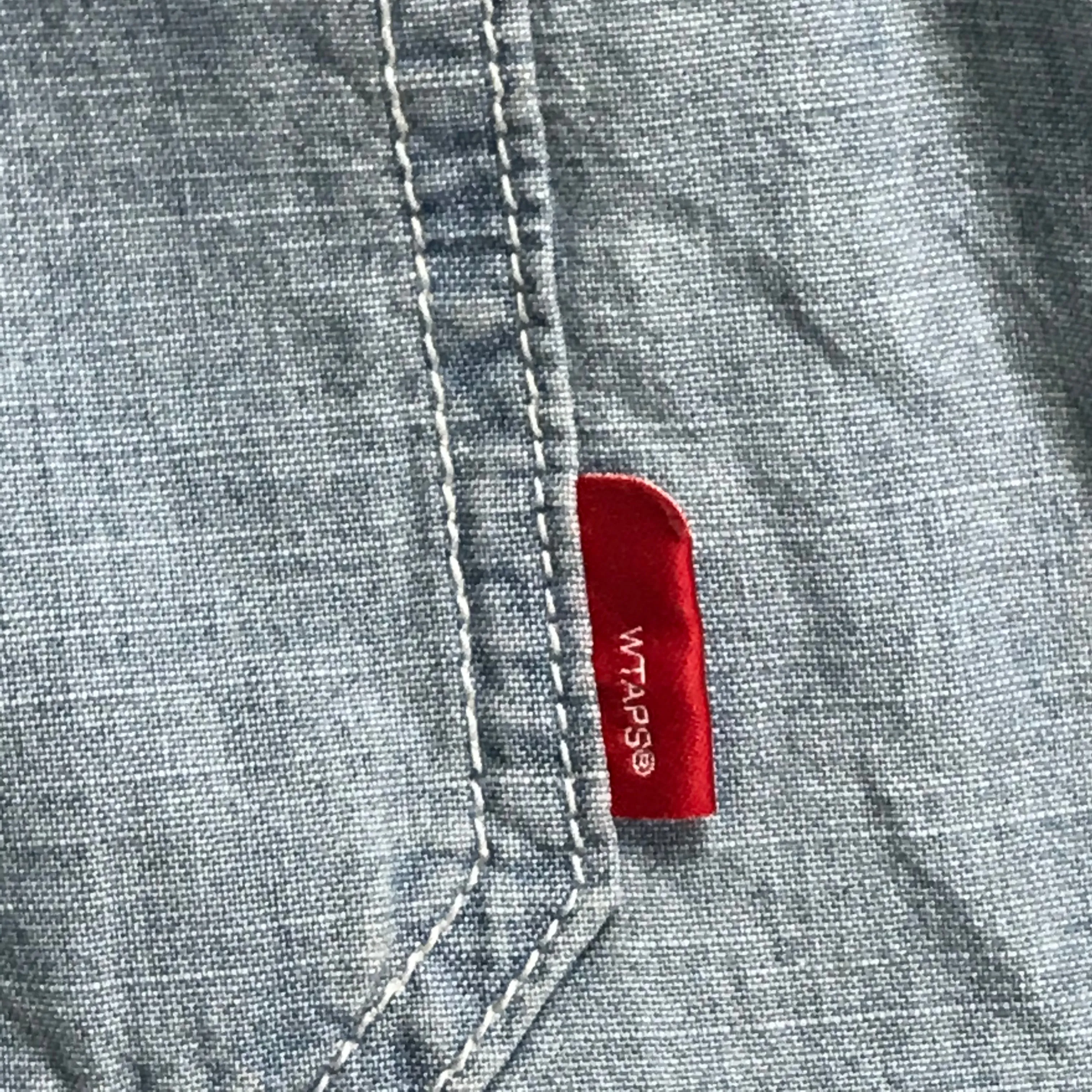 [L] WTaps 14SS Cell L/S Chambray Shirt Blue