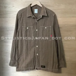 [L] WTaps Union Chambray L/S Shirt Brown