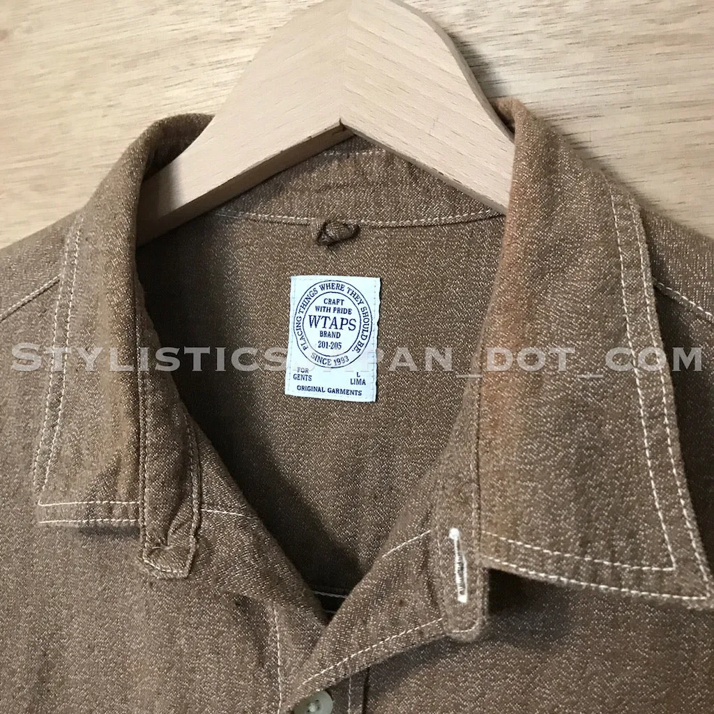 [L] WTaps Union Chambray L/S Shirt Brown