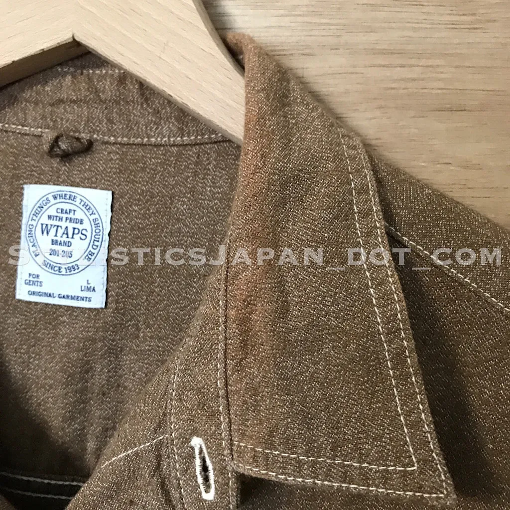 [L] WTaps Union Chambray L/S Shirt Brown