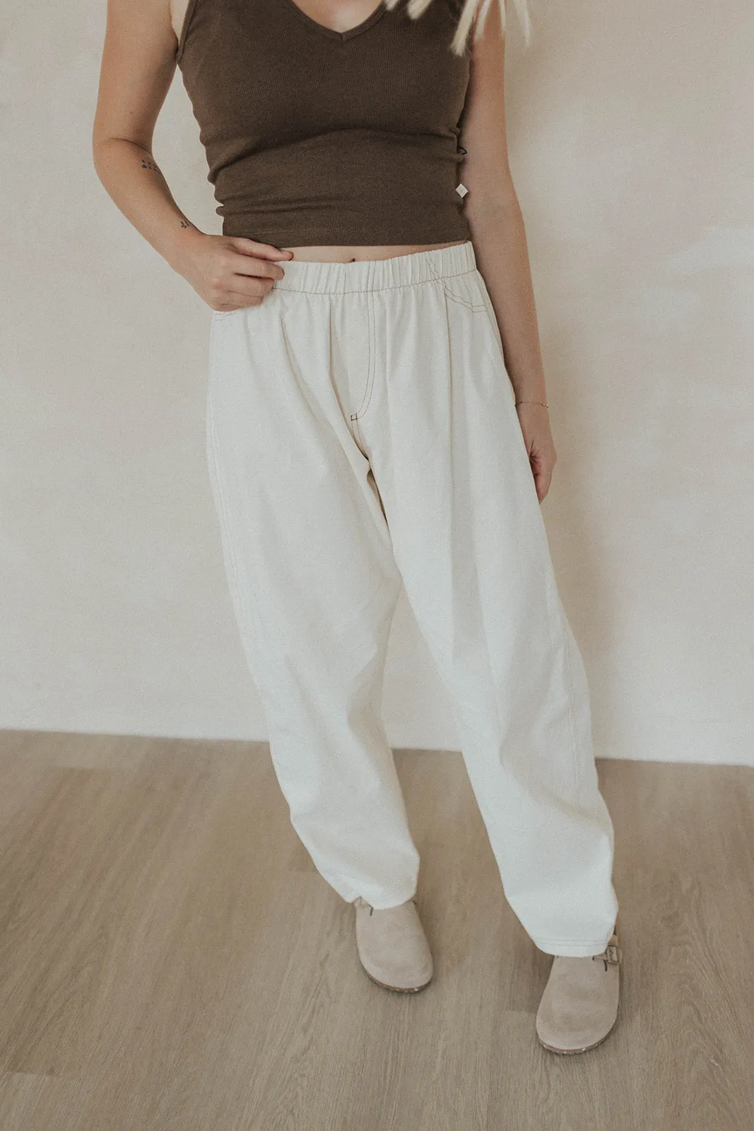 Ladies Twill Barrel Pants