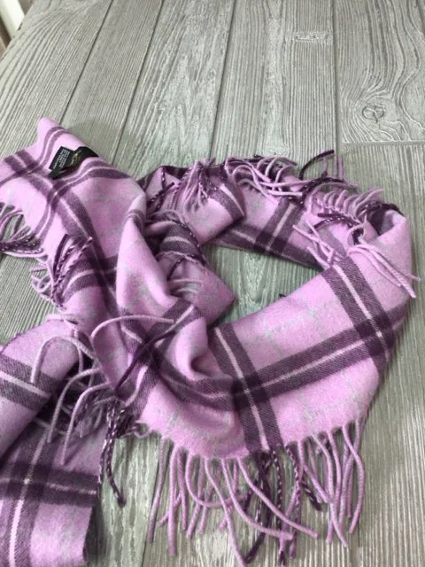 Lavender Cashmere Fringe Scarf