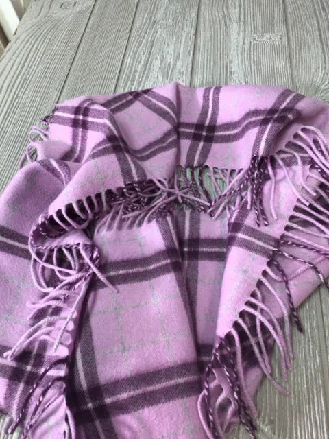 Lavender Cashmere Fringe Scarf