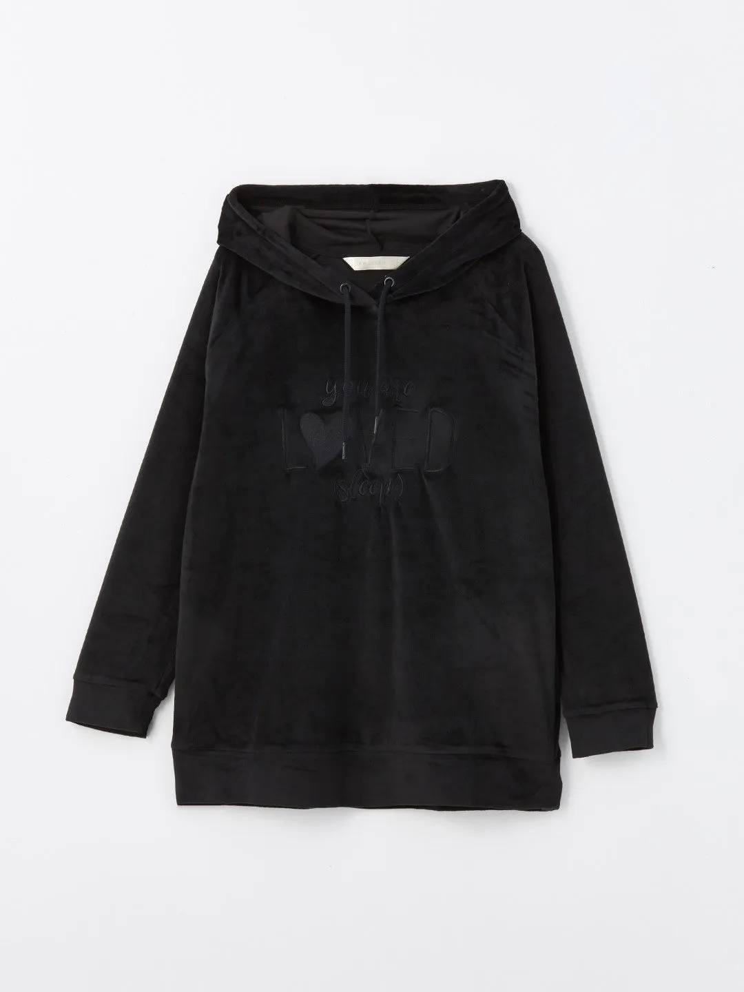 LCW DREAM

Matte Purple Hooded Velvet Women's Pajama Top