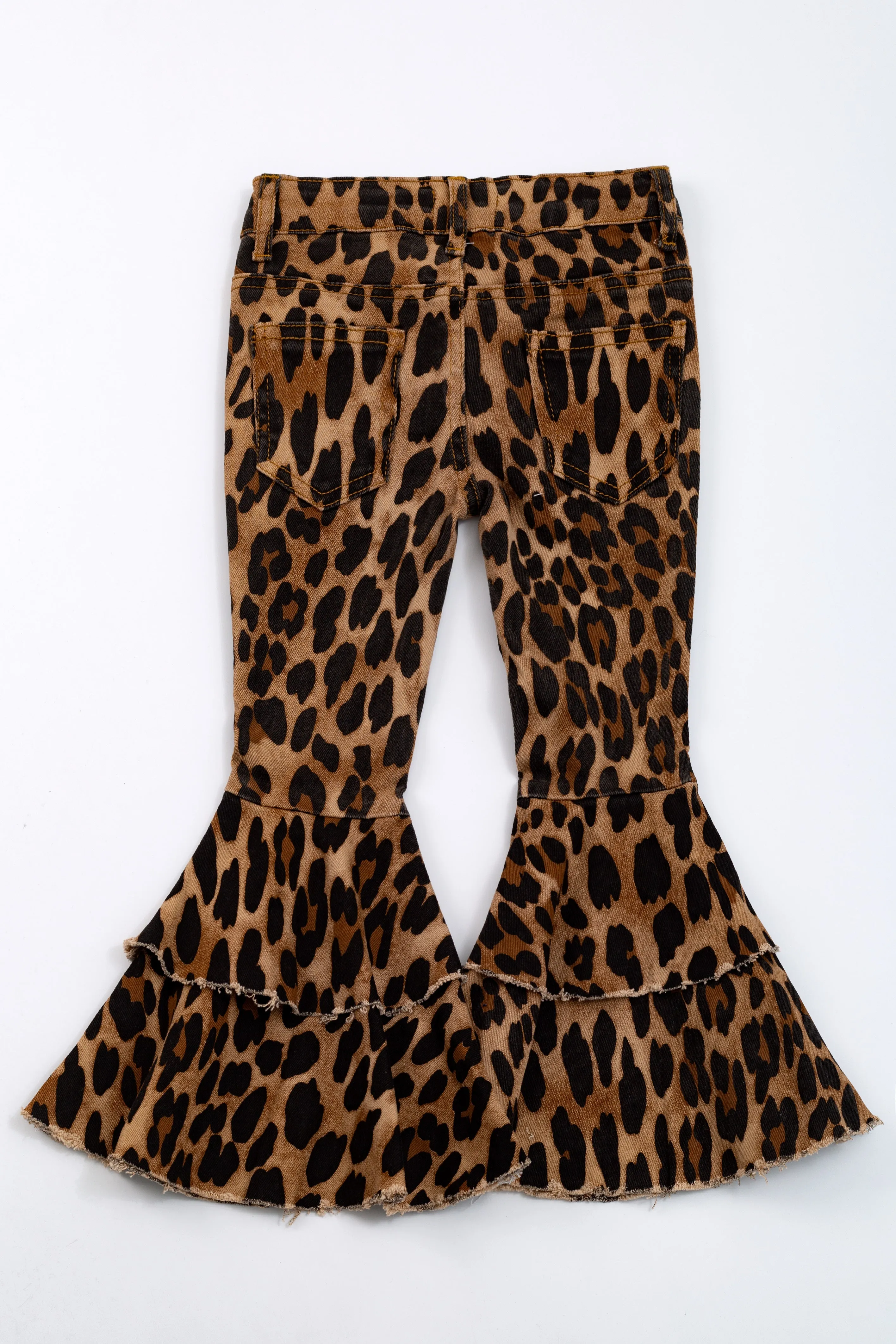 Leopard Denim Flares