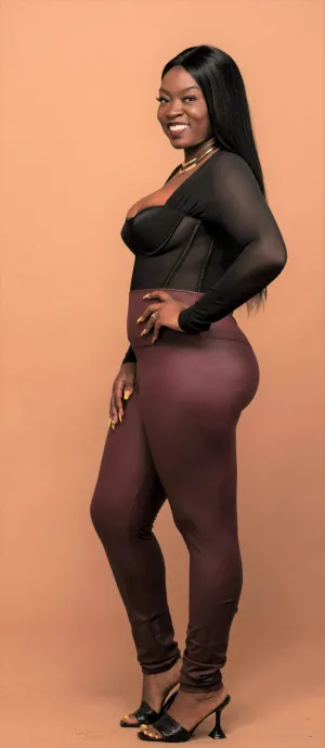 Lie to Me Leather Pants (Wine Red)