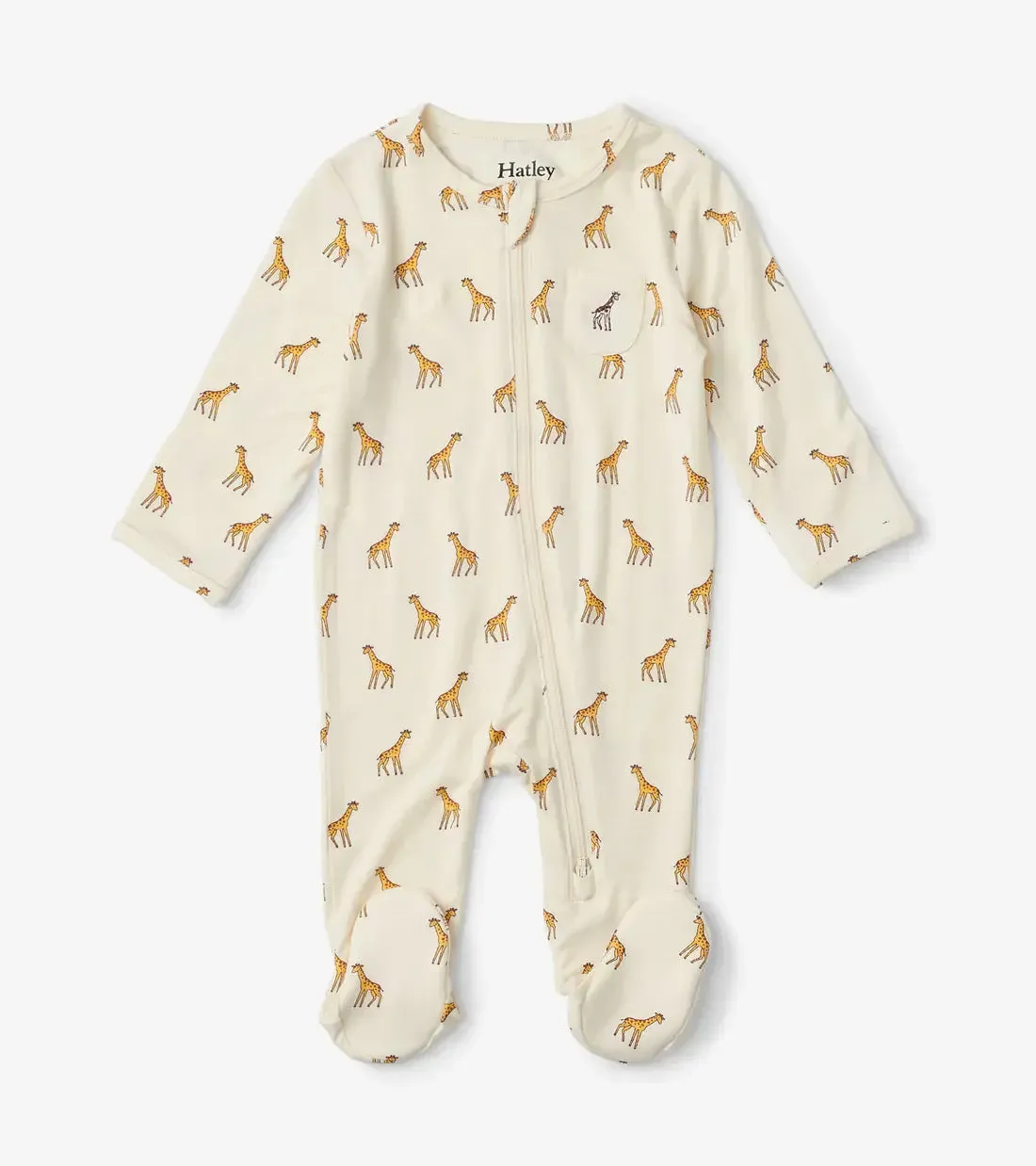 Little Giraffes Baby Footed Coverall
