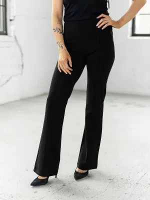 Liverpool Pearl Full Length Flare - Black