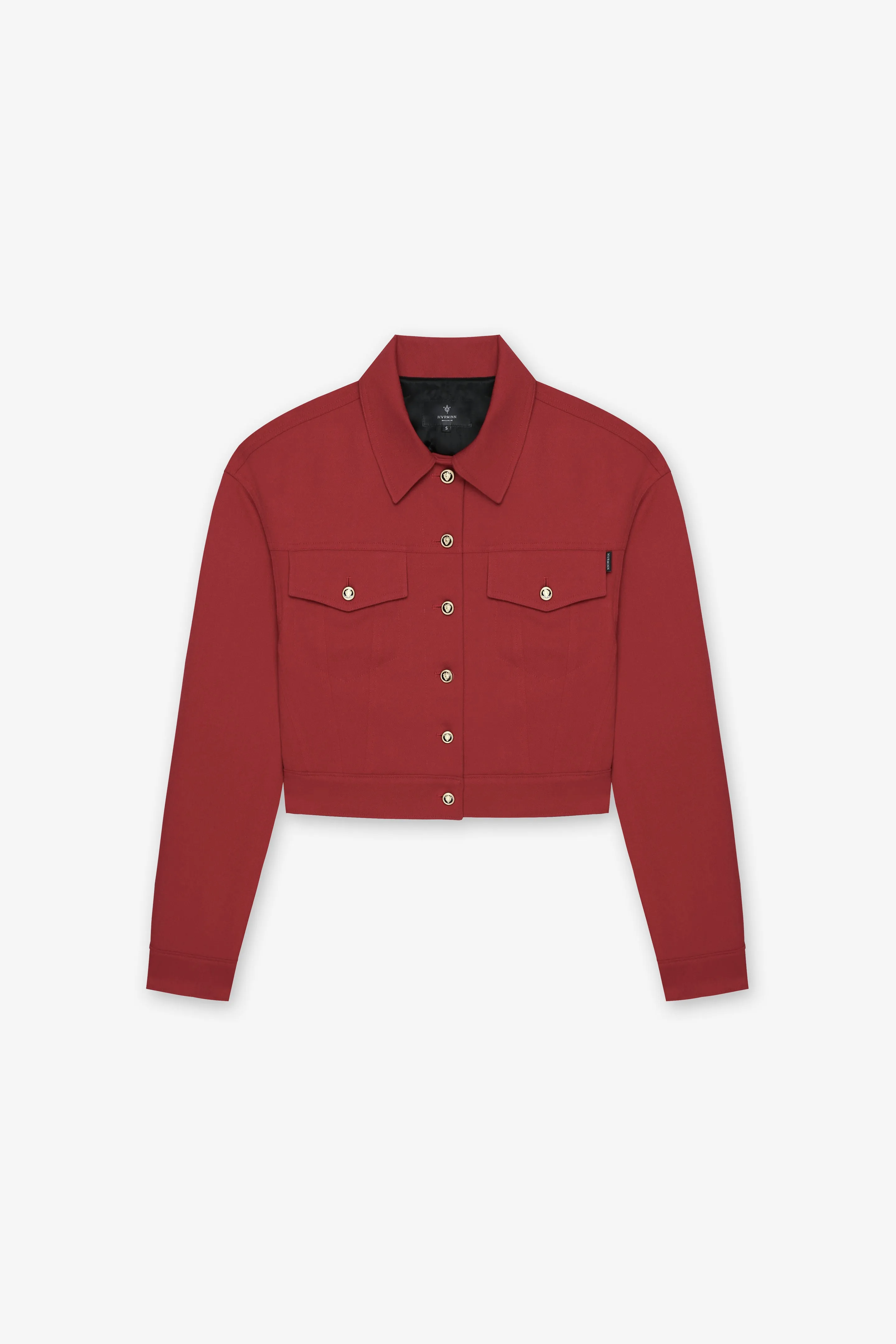 LIZZIE WOOL CREPE TRUCKER JACKET