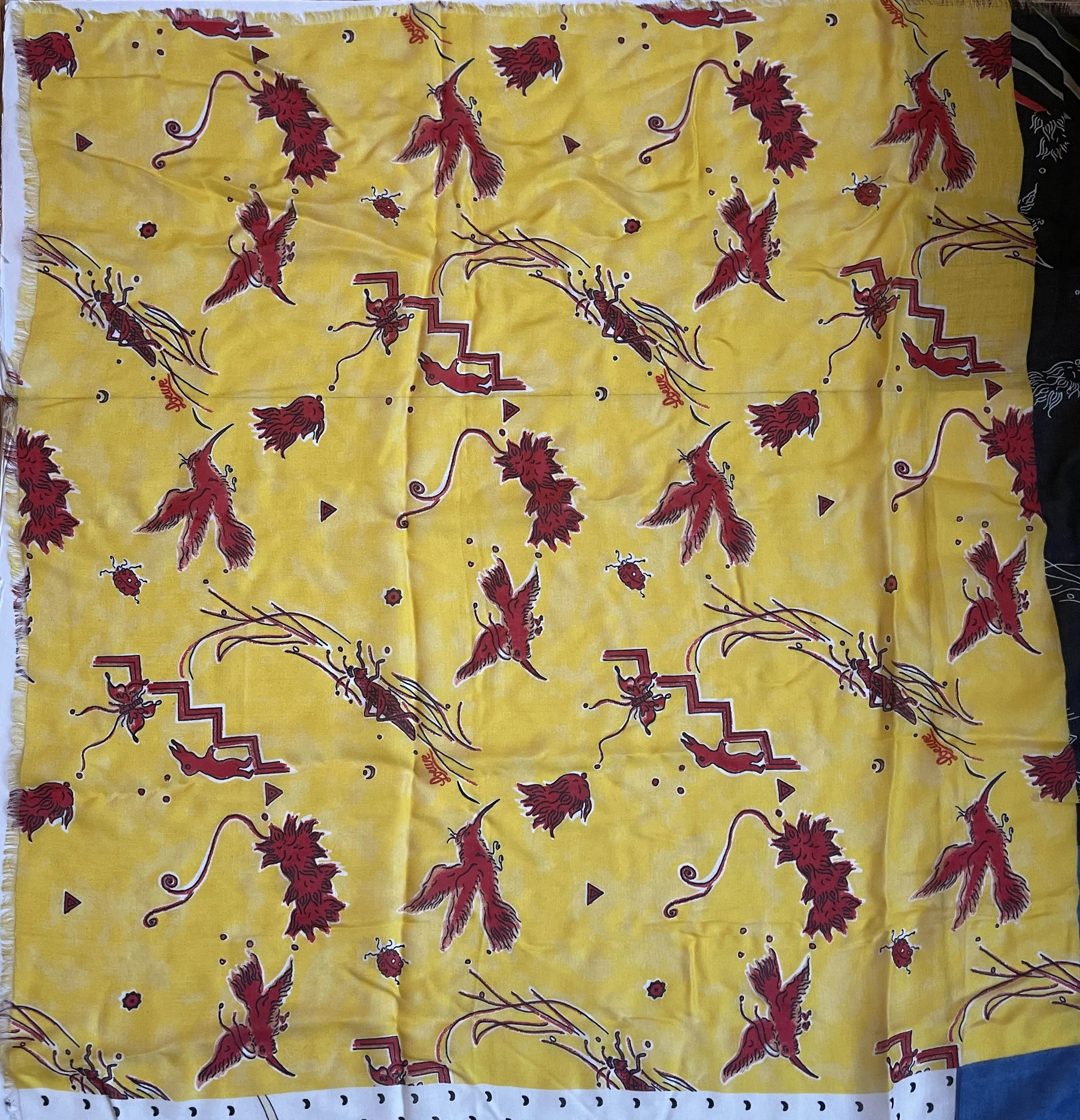 Loewe x Paula's Ibiza Modal & Cashmere 140cm Patchwork Scarf