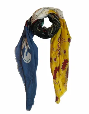 Loewe x Paula's Ibiza Modal & Cashmere 140cm Patchwork Scarf