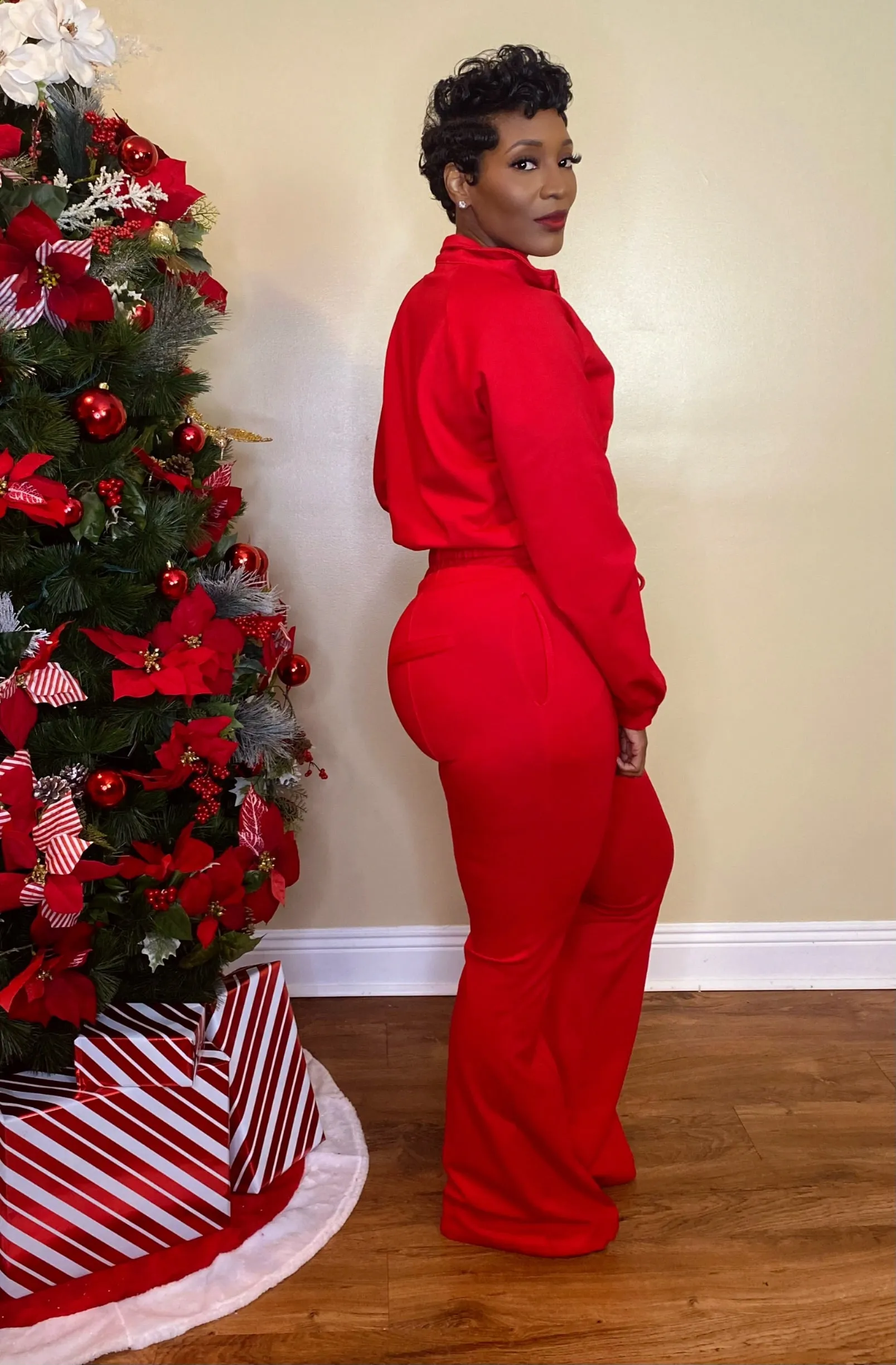 LONG SLEEVE TRACK SET (RED)