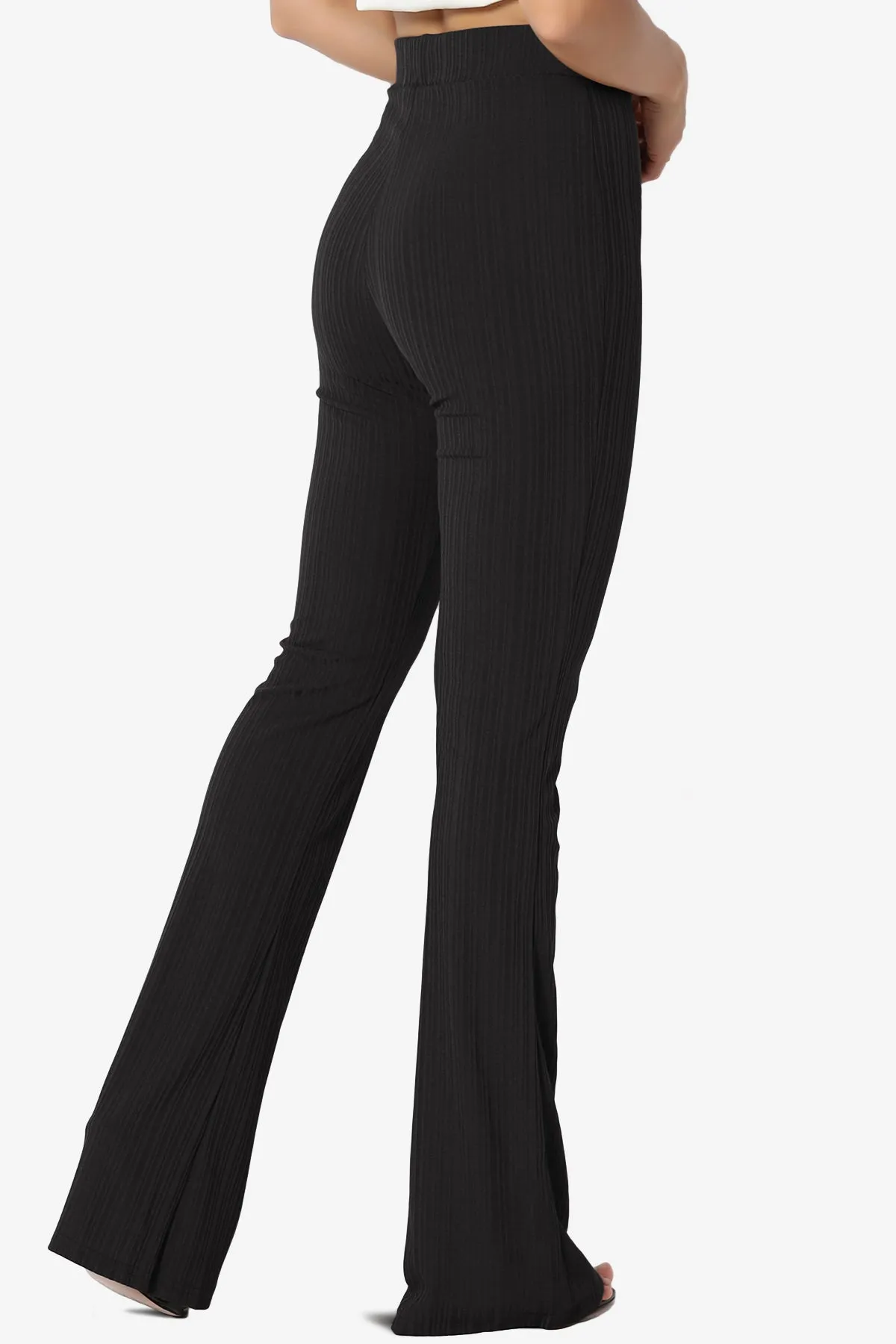 Lotto Rib High Rise Flared Pants