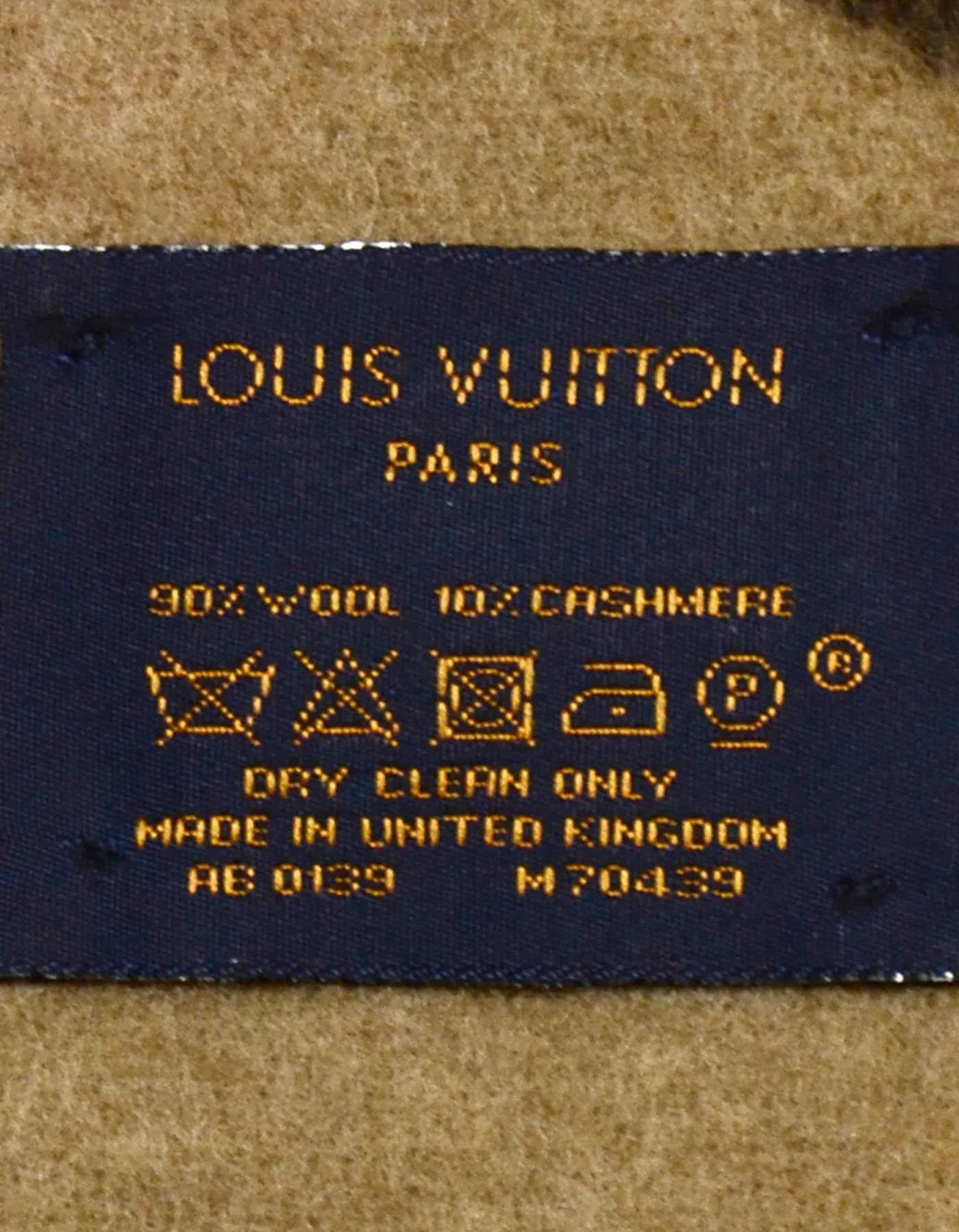 Louis Vuitton Brown Wool & Cashmere Neo Monogram Throw Blanket