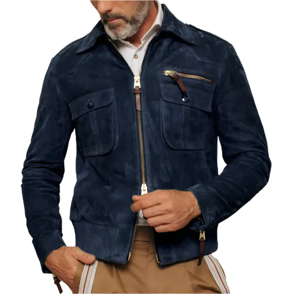 Luca – Premium Suede Trucker Jacket for Men