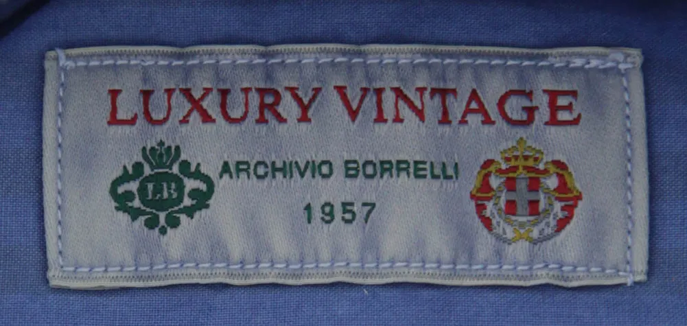 Luigi Borrelli Blue Chambray Shirt - Extra Slim