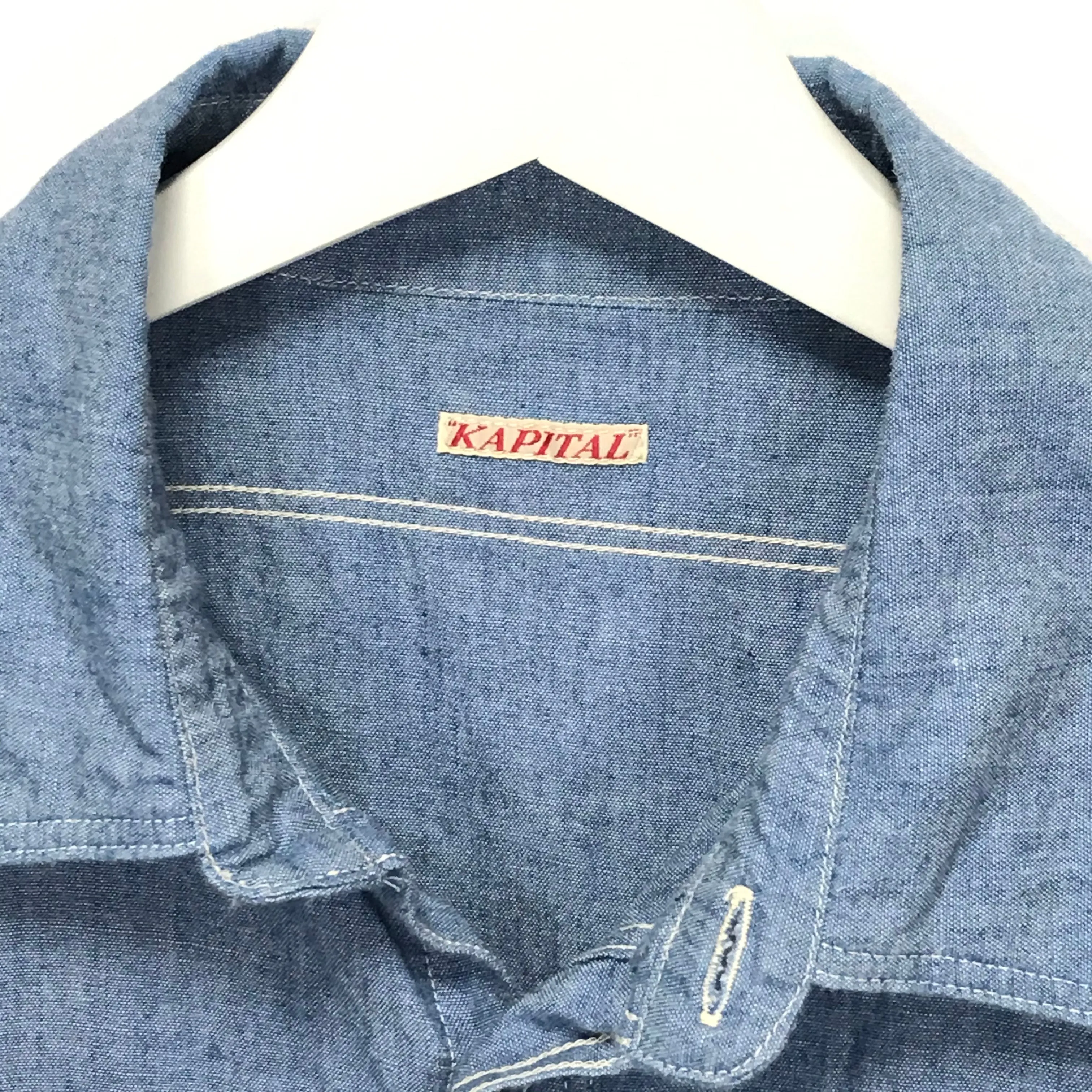 [M] Kapital Chambray Cotton BD L/S Shirt Indigo