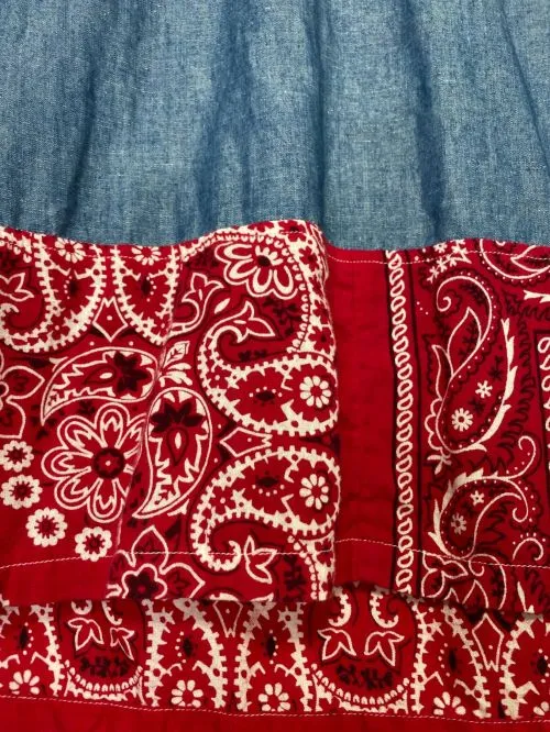 [M] Visvim 19AW SS Border Tunic P.O. Indigo Bandana