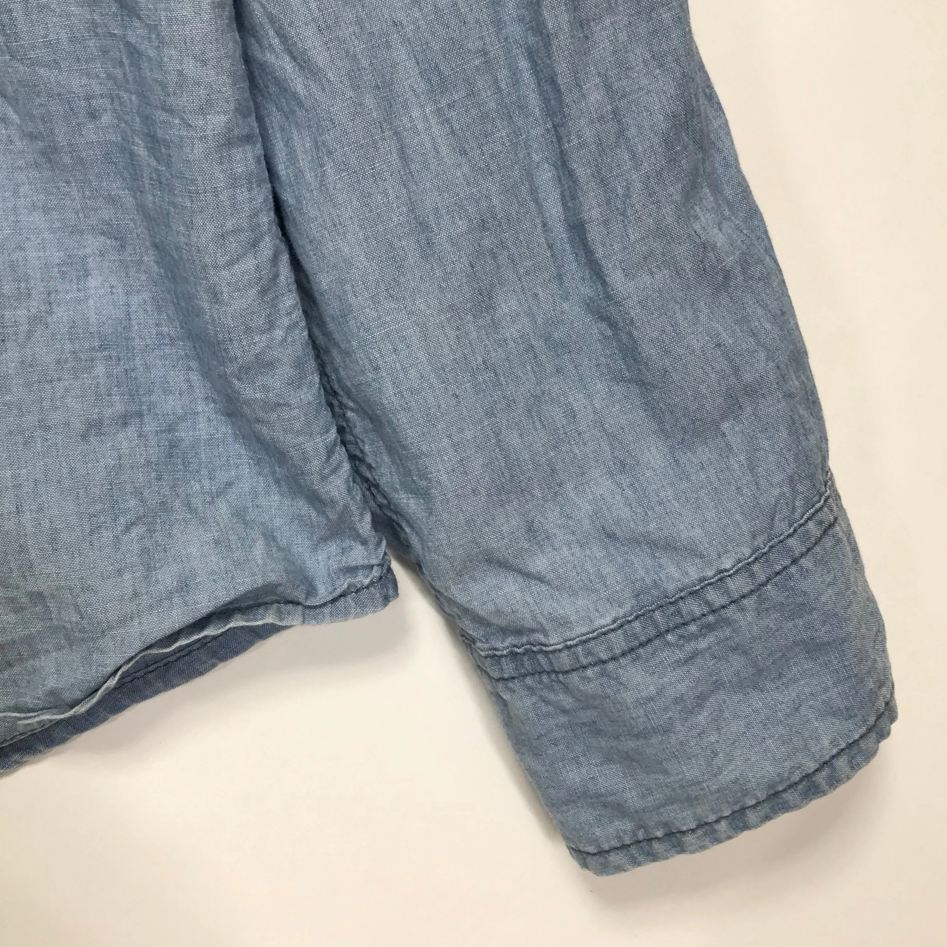 [M] WTAPS 04SS Jody Foster's Army Cell L/S Chambray Shirt Blue
