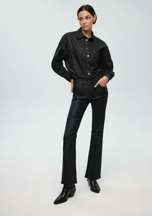 Maria Black Coated Jean Pants