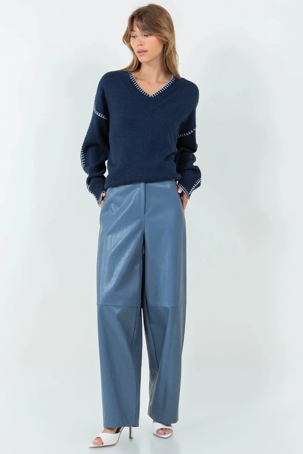 Marie Faux Leather Pants