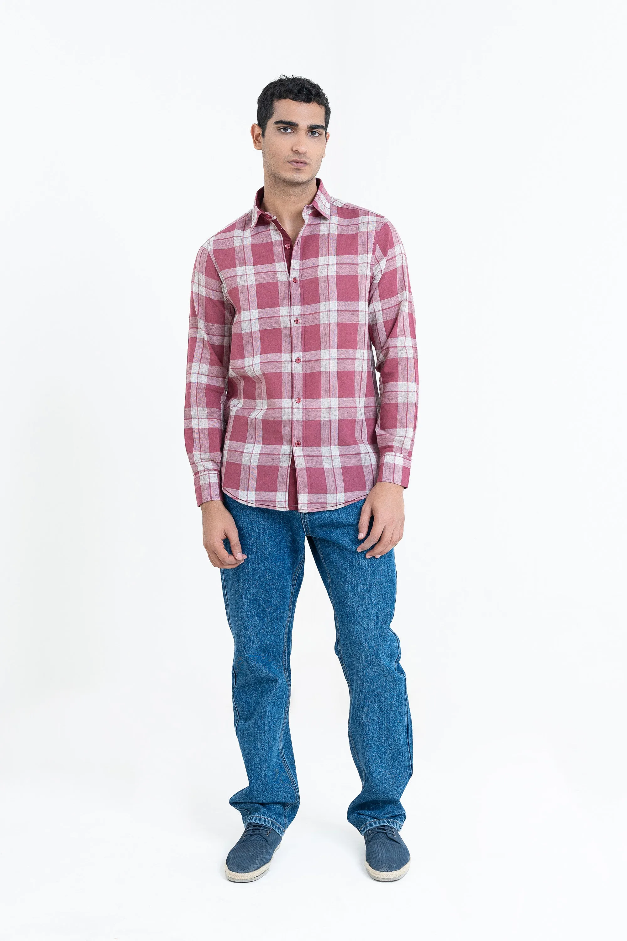 Maroon Casual Shirt