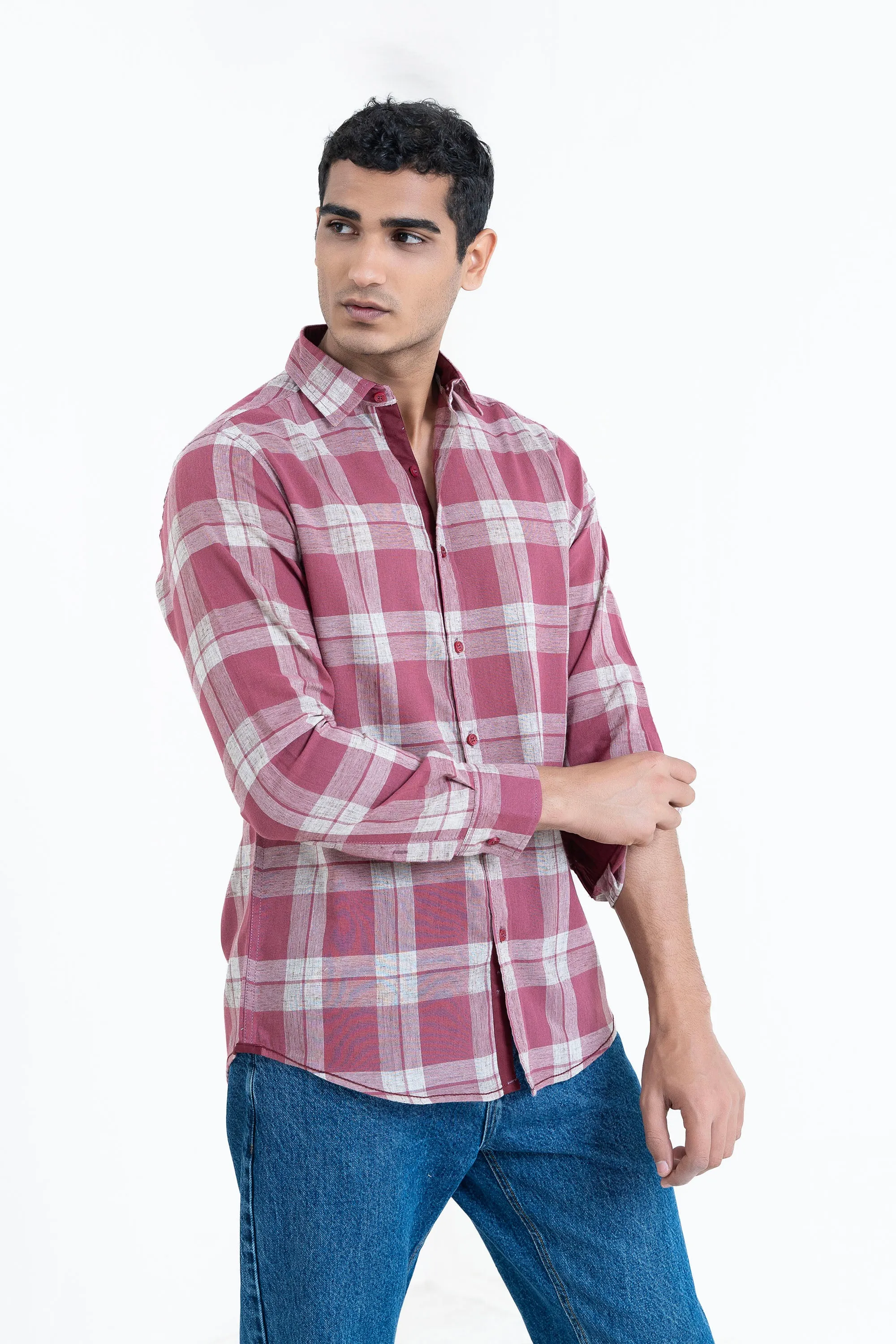 Maroon Casual Shirt